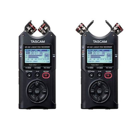 타스캠 DR-40X 핸드헬드 디지털 오디오 레코더 USB Audio Interface TASCAM [정품] 유투버용 악기용 프로용