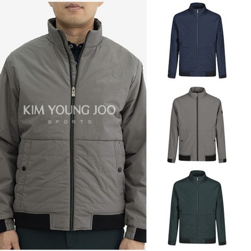 김영주스포츠 남성 블루종 간절기 아우터 패딩점퍼 바람막이 KMJ915
