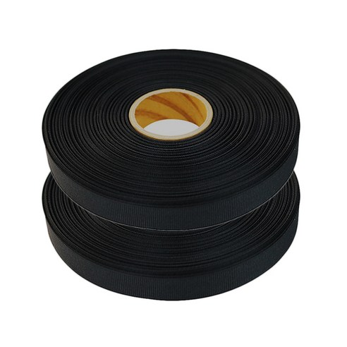 금비 포리 골직리본(25mm*45m) 2P, #39 검정 2P