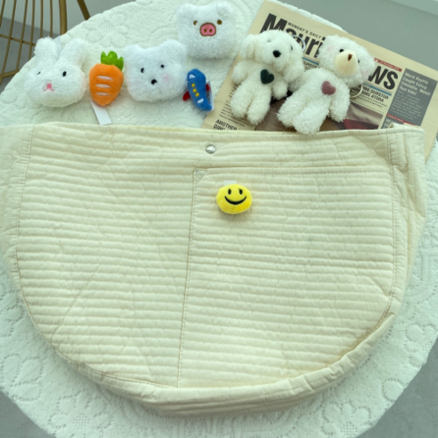 (직접꾸미는) 강아지 이동가방 슬링백 산책가방 이동장 애견 포대기 캐리어, 3. 기본형 (베이지) L사이즈