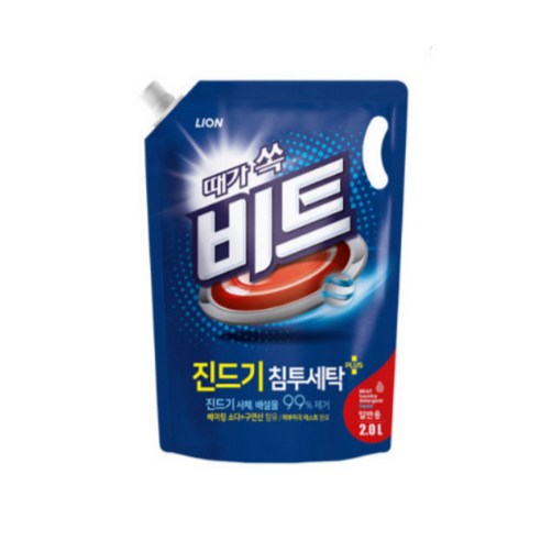 비트  비트 딥클린파워 액체세제 파우치형 일반용, 2L, 2개