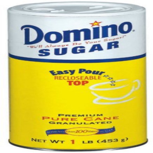 Domino 도미노 슈가 파우더 453g 6팩 Domino Premium Pure Cane Granulated Sugar with Easy Pour Reclosea, 6개 큰도미노10cm Best Top5