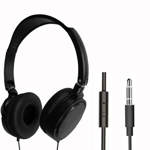 ZZJJC 모바일 PC 이어폰 헤드셋 데스크톱 게임 밴드 맥케이블 밴드마이크 노트북 스포츠 헤드셋, Q71 콜라보레이션 플레어 블랙, 헤드폰