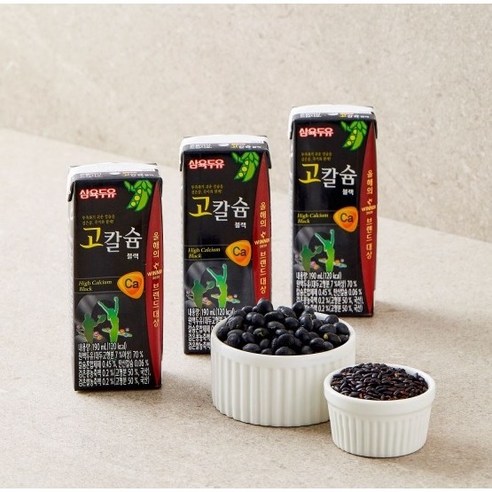 삼육두유 고칼슘 블랙 190ml x 48팩, 1세트