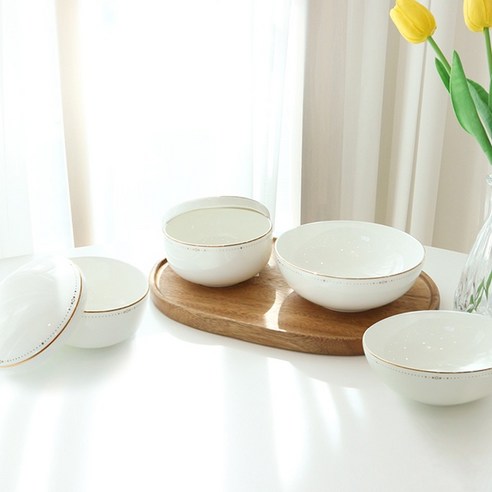 품격 있는 식탁을 완성하는 한국도자기 골드위시스 단반상기