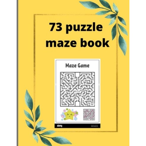 (영문도서) 73 puzzle maze book With 73 solution pages inside: 293 pages Paperback, Independently Published, English, 9798422232451