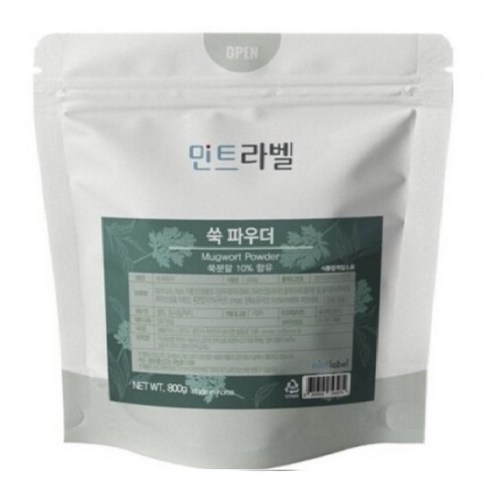 민트라벨 쑥 파우더 800g, 1개입, 1g, 1개