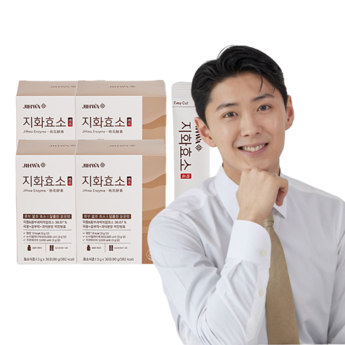 지화 효소 곡물 카무트 브로멜라인 콤부 발효 효소, 30회분, 4개