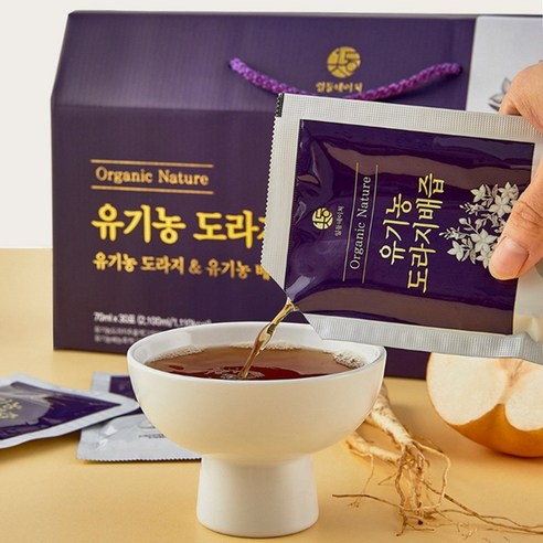 유기농 도라지 배 도라지배즙 100%, 30개, 70ml