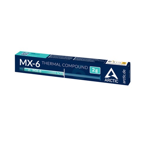 ARCTIC MX-6 고성능 써멀 구리스 (2g) 주사기형 컴파운드 – 1개 써멀컴파운드 ARCTIC MX-6 고성능 써멀 구리스 (2g) 주사기형 컴파운드 – 1개 써멀컴파운드