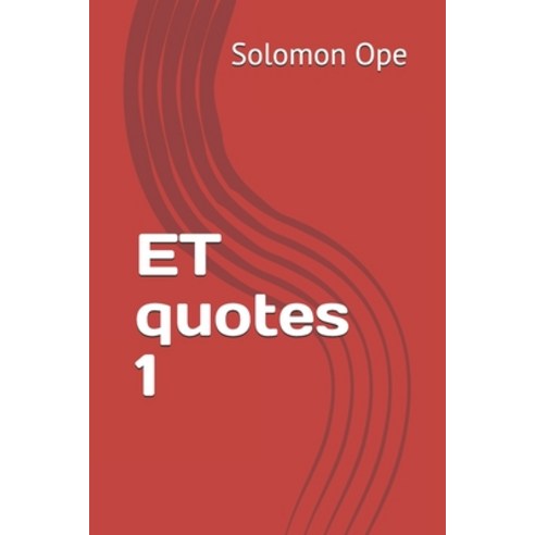 (영문도서) ET quotes 1 Paperback, Independently Published, English, 9781692836023