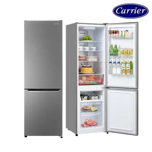 냉장고 200l  [신제품] 캐리어 클라윈드 피트인 콤비 냉장고 250L [공식인증점], KRNC250SEM1(실버메탈)