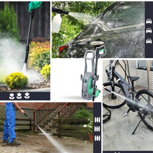 HAUSHOF 고압세척기: 강력한 세척력과 다기능으로 차량 및 도로 세척에 최적화된 제품