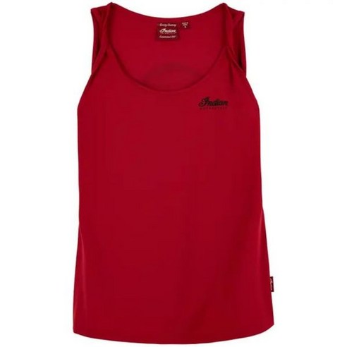 자유로운 영혼을 위한 강렬한 붉은 빛, 인디언 모터사이클 여성용 트위스트 스트랩 탱크 탑 인디언모터사이클