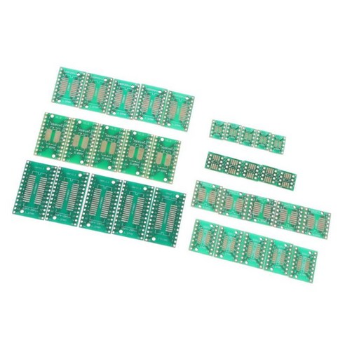PCB 보드 어댑터 35x SOP TSSOP(8 10 14 16 20 24 28) 핀 보드, 20x36mm, 녹색, 설명