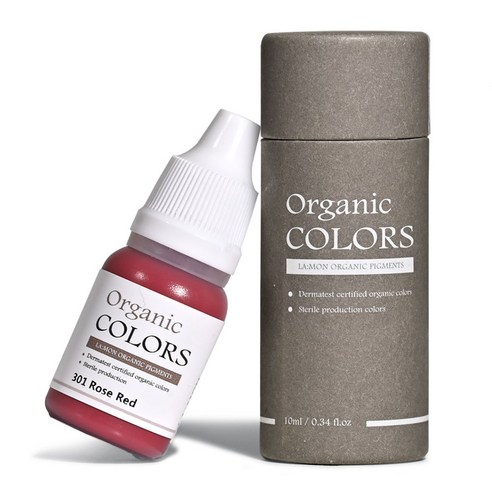 래쉬몬스터 오가닉 수지엠보 색소 아이라인 입술반영구 눈썹문신 스킨커버 10ml, 1개, [수지 머신] 301 로즈레드