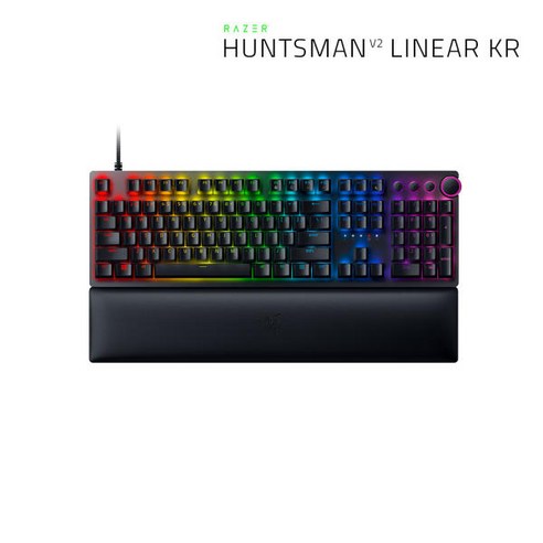 레이저 Huntsman V2 Linear KR 유선 키보드, 일반형, RZ03-0393, 혼합색상