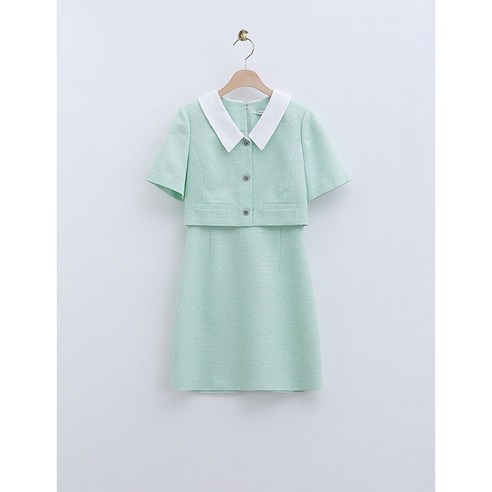 [로엠] 카라 트위드 2in1 원피스(2colors)_RMOWE25R17