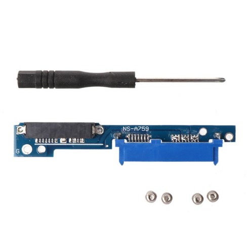 컴스 USB A/C to SATA 컨버터 50cm, 모델 FW627, 1개 satatousb 9 Micro SATA 7+6 남성에서 SATA 7+15 암컷 어댑터 직렬 ATA Lenovo를위한 ATA 변환기, 0 0.2m_0 파란