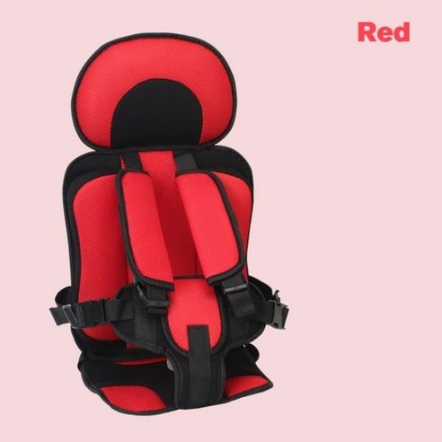트렉터 지게차 의자 어린이 안전 시트 매트 6 개월에서 12 세까지 통기성 아기 자동차 쿠션 조절 가능한 유모차 패드 신제품, Small Red