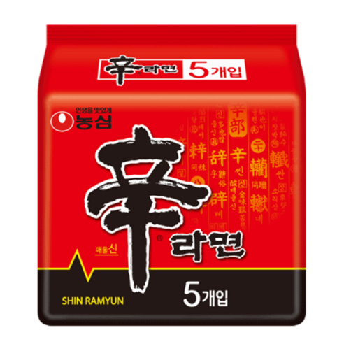 농심 신라면 멀티팩 120g, 5개