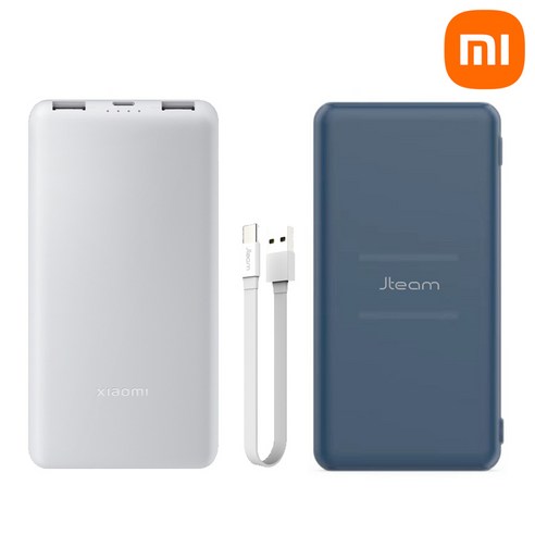 샤오미보조배터리 8세대 10000mAh+제이팀 실리콘케이스+고속케이블 P16ZM 삼성 갤럭시 아이폰