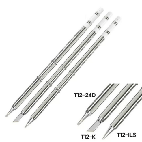 인두기팁 T12 납땜기팁 인두 팁 교체용, T12-D24, 1개 생활전기용품