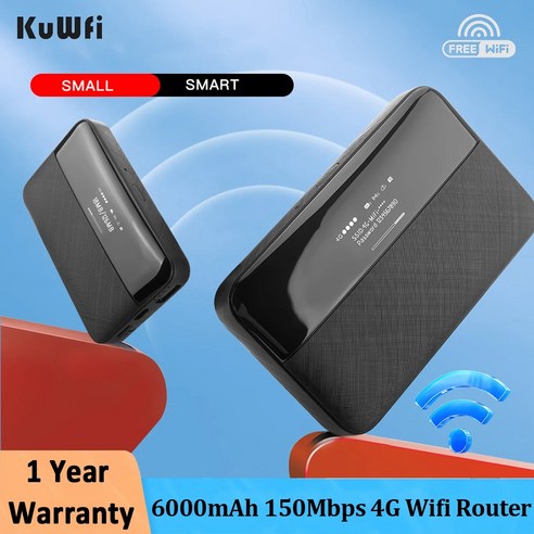 휴대용 와이파이 Kuwfi 4G LTE 라우터 – 무선 와이파이 휴대용 모뎀 야외 미니 모바일 핫스팟 포켓 Mifi 150mbps Sim 카드 슬롯 6000mah (1.버전) 일본와이파이도시락 휴대용 와이파이 Kuwfi 4G LTE 라우터 – 무선 와이파이 휴대용 모뎀 야외 미니 모바일 핫스팟 포켓 Mifi 150mbps Sim 카드 슬롯 6000mah (1.버전) 일본와이파이도시락
