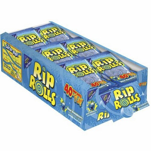 립롤스 캔디 블루 라즈베리 무지방, 24개입, 40g