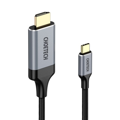 초텍 C타입 to HDMI 케이블 모니터 노트북 미러링 (2m), CH0021-BK, 2m