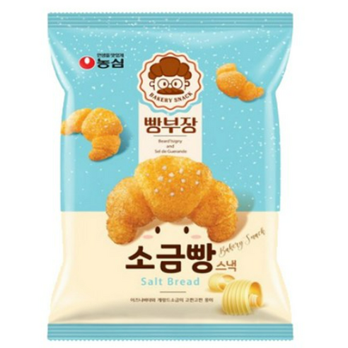 농심 빵부장 소금빵, 55g, 16개