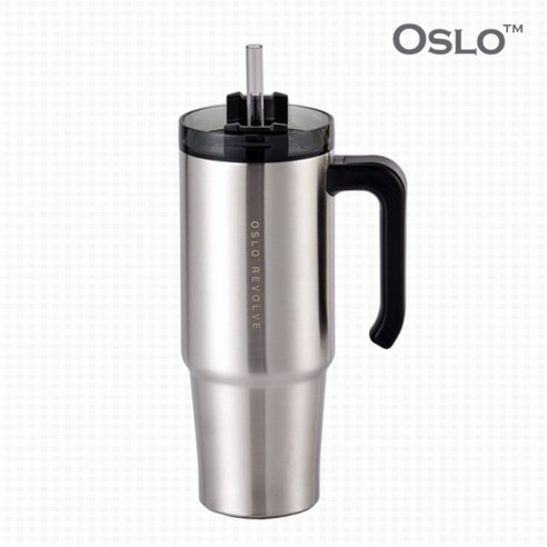 오슬로 리볼브 텀블러 핸들형, 메탈, 900ml, 1개