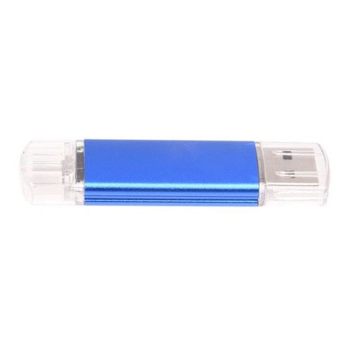 메모리 16GB USB 드라이브 OTG + 미니 USB 플래시 드라이브 노트북 블루, 하나, 푸른