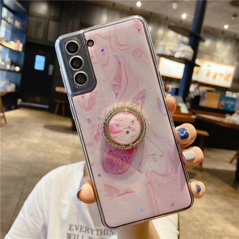 아교 수채 대리석 무늬 적용 note20ultra 핸드폰 케이스 S21/10+9 브래킷 A70/S10