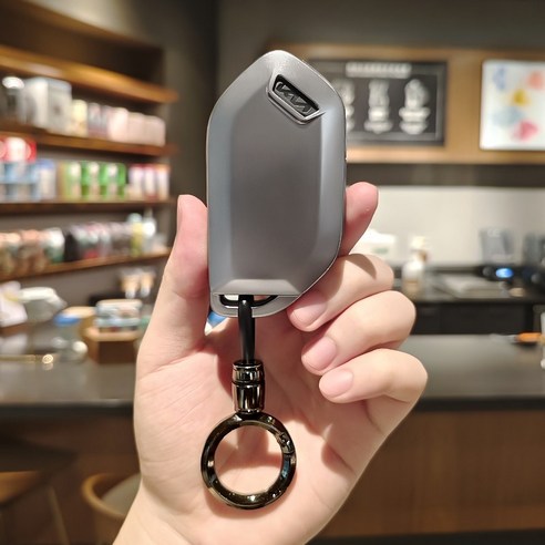 HAKO 메탈릭 TPU 차키케이스+키홀더 (2024기아 호환), K-10, 메탈릭실버