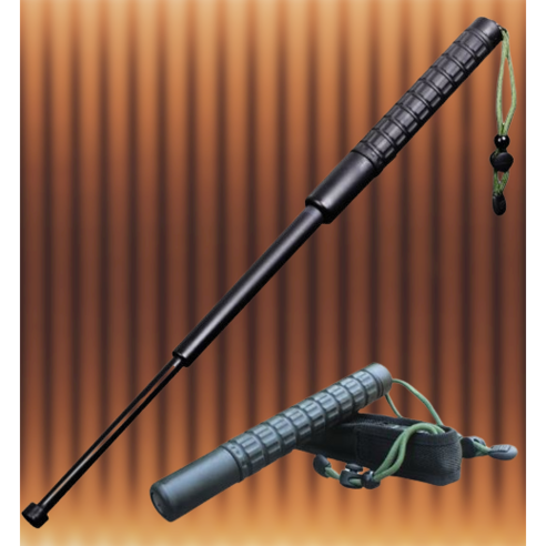 인생마켓 휴대용 3단 호신용 진압봉 경찰봉 경량 티타늄 확장형 64cm1개 (케이스포함), 2개
