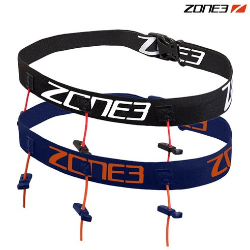 ZONE3 RACE BELT (2종) 존3 레이스벨트 배번 부착 대회 번호판, BLACK / WHITE