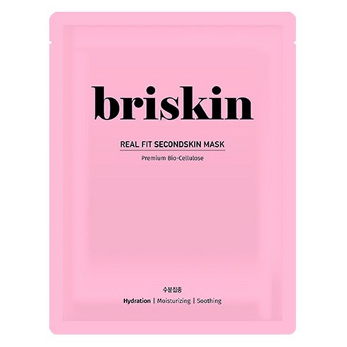 브리스킨 리얼 핏 세컨드스킨 수분집중 시트 마스크, 1개입, 1개