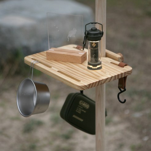 감성 캠핑의 완성, 팔토 원목 폴대 선반