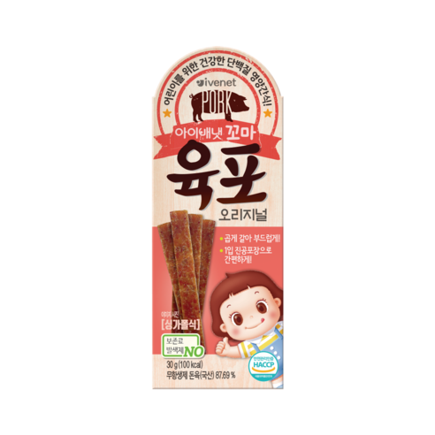 아이배냇 꼬마 육포, 오리지널, 30g, 1개