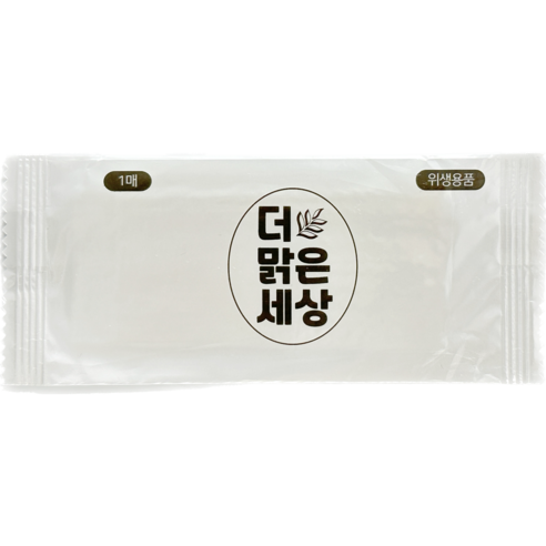 더맑은세상의 위생적이고 편리한 업소용 물티슈 대용량 개별 포장