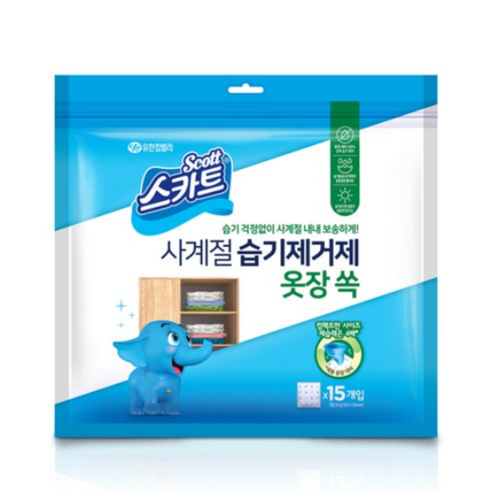 풍년 스카트 사계절 습기제거제 옷장 쏙, 450g, 1개