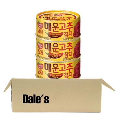 데일즈기획 동원 매운 고추 참치, 3개, 150g