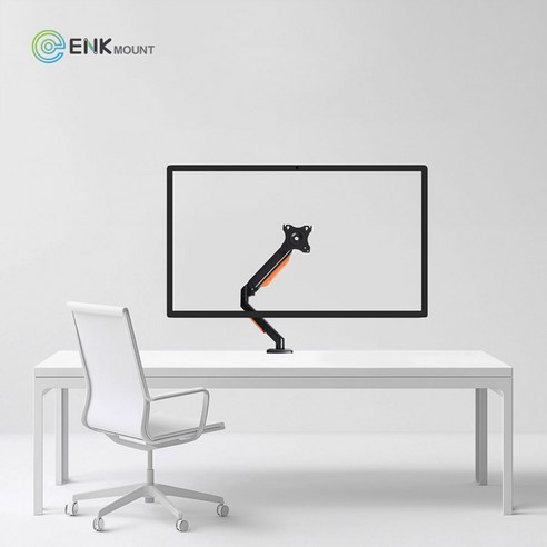 엔키마운트 싱글 고중량 모니터거치대 모니터암 ENK-D112, 1개, ENK-D112 블랙
