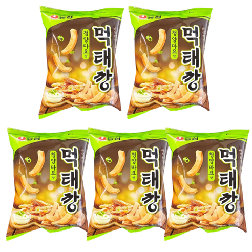 농심 청양마요맛 먹태깡, 5개, 60g 과자/초콜릿/시리얼