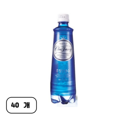 초정탄산수 플레인, 350ml, 40개