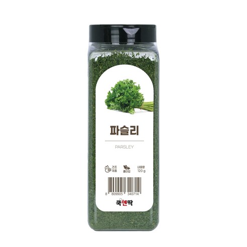 쿡앤딱 파슬리 120g 후레이크 가루 이탈리안 피자 파스타 스테이크 수프 샐러드, 1개