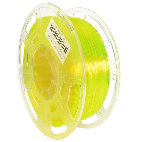 Xzante 3D 프린터 유연한 TPU 필라멘트 1.75+/-0.02mm 0.8KG 고순도 소모품 노란색