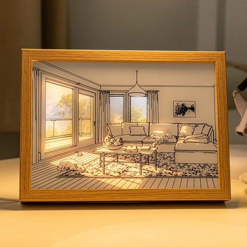 감성을 더해주는 LED 액자 그림 인테리어 액자 무드등 led액자