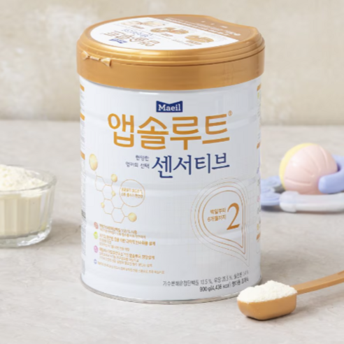 앱솔루트 센서티브 분유 2단계, 900g, 3개